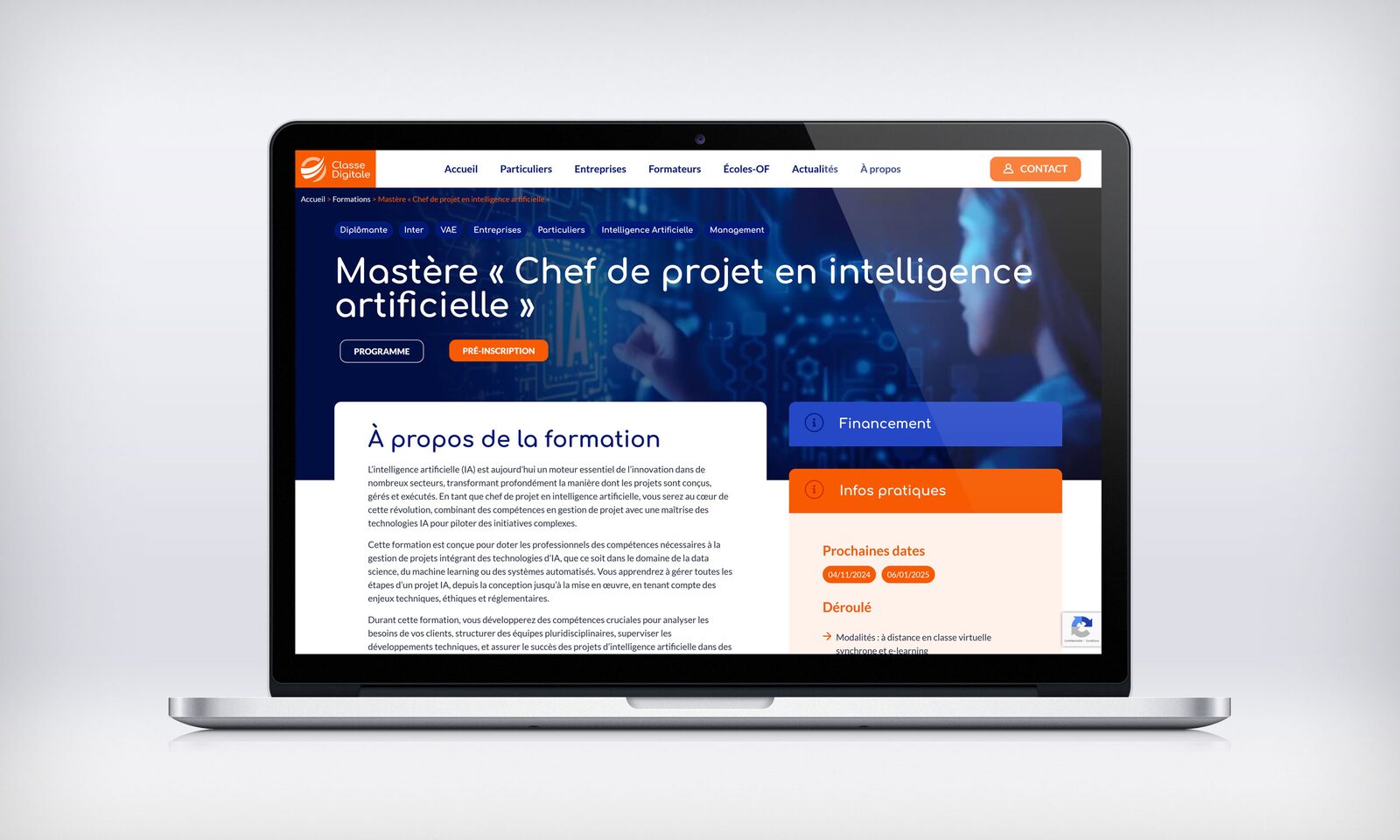 Classe digitale, vue 3